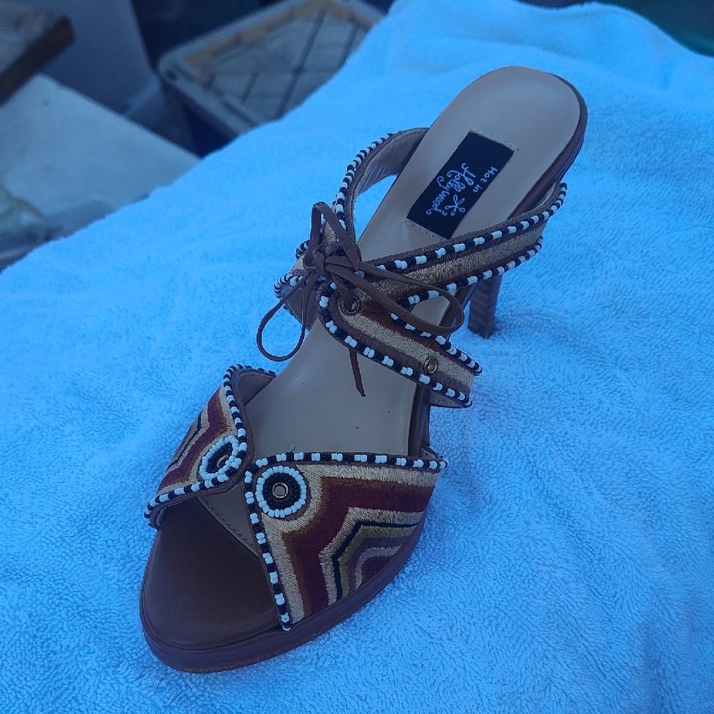 Elegant Brown Strappy Heels